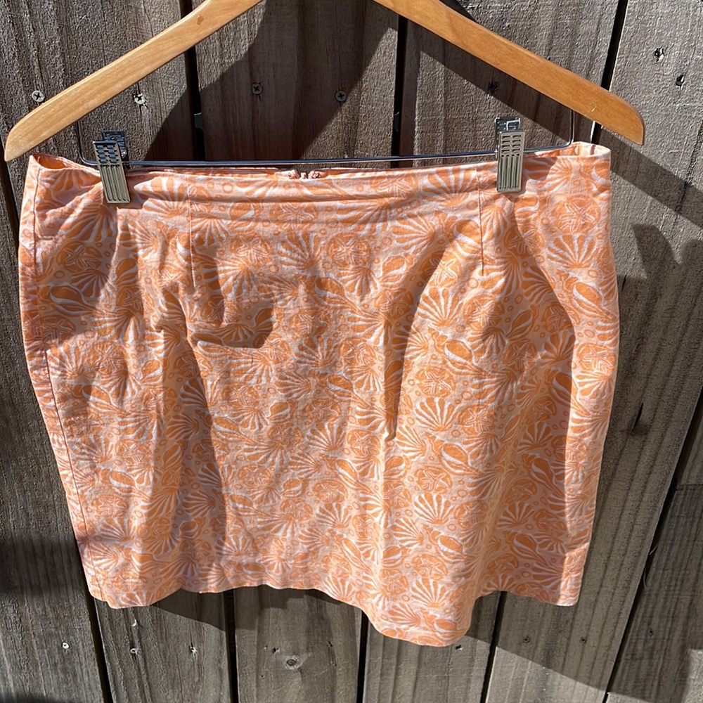 Vineyard Vines Shell Print Skirt Sz 6 EUC